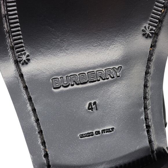 Burberry Luke TB Monogram Buckle Leather Chelsea Boot in Black 41 (8 US) $1050 - Picture 8 of 11